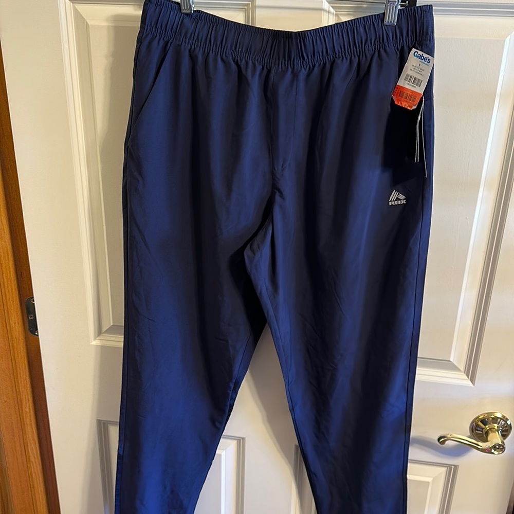 Men’s RBX Tapered Jogger pants. Size large. Navy. NWT